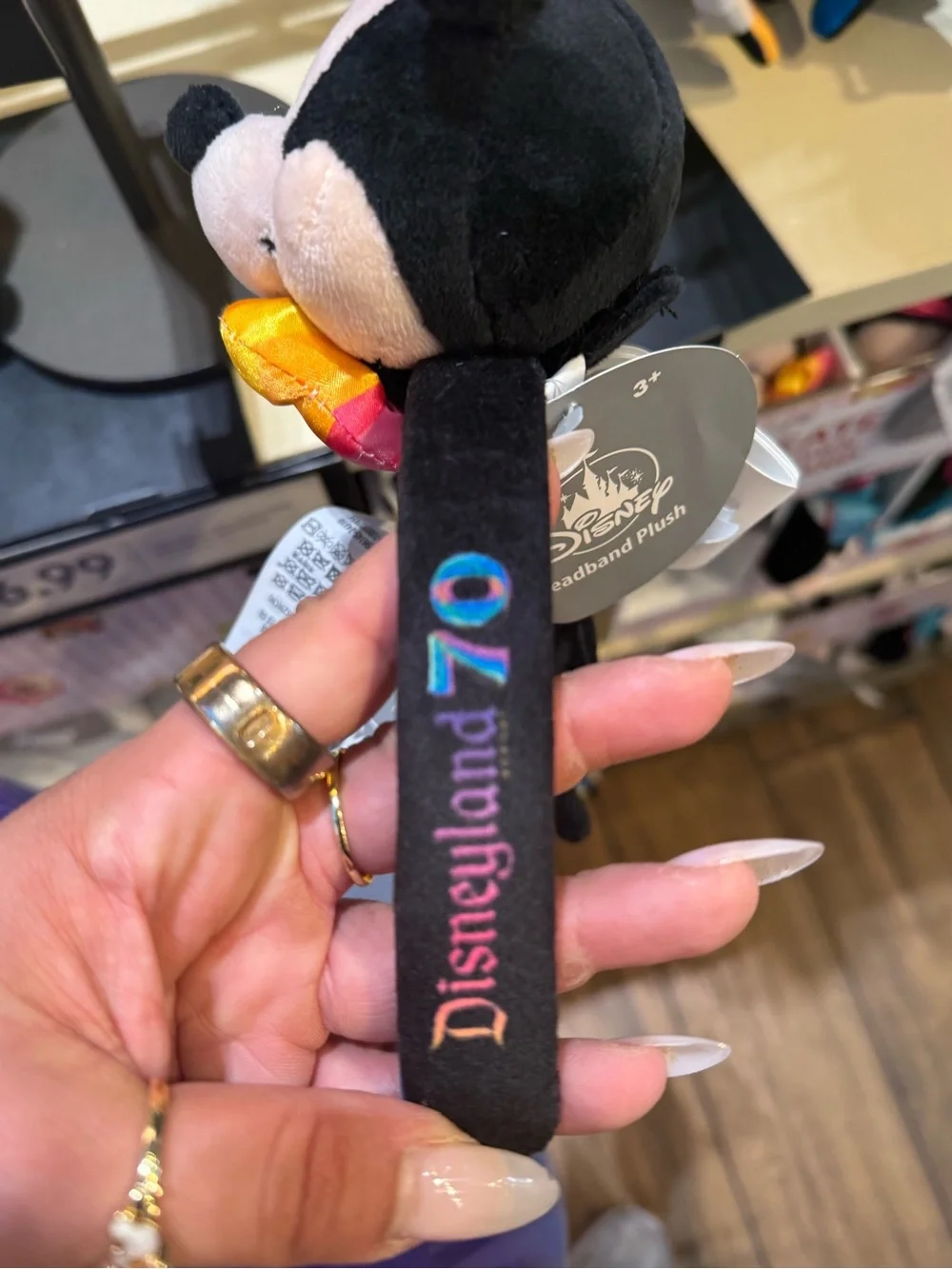 Disneyland Minnie & Mickey 70th Anniversary Plush Headband Set